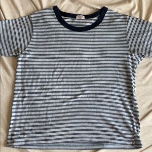 John Galt Blue Striped Tee